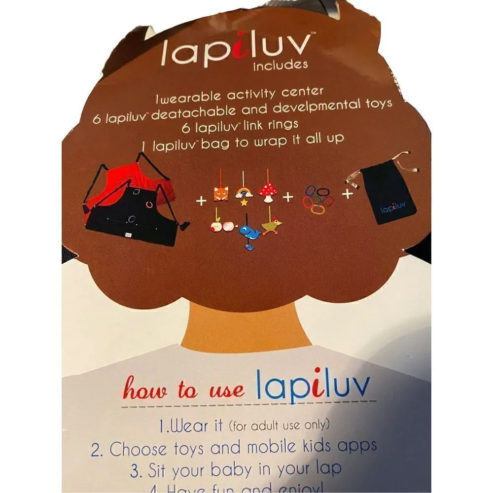 Lapiluv new, still sealed, wearable, interactive, play, toy, baby activity set ￼